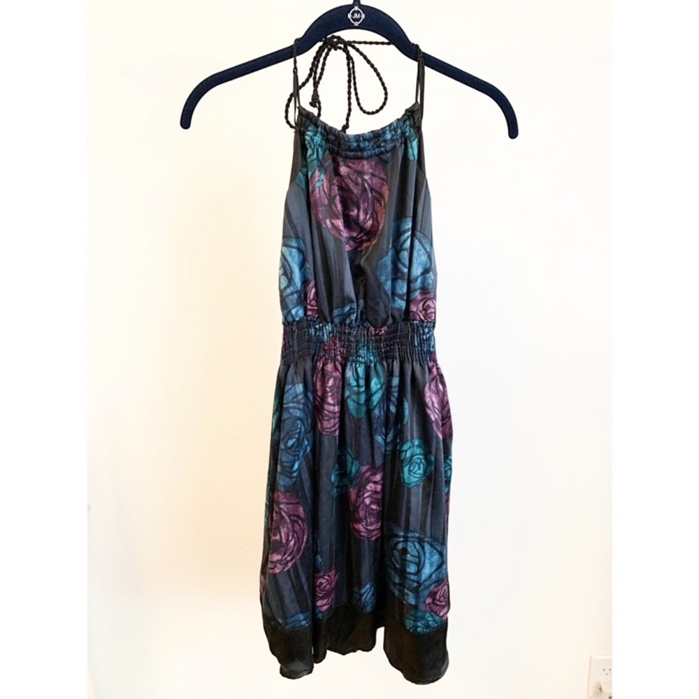 DKNY Floral Halter Dress